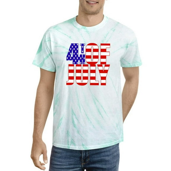 4Th Of July.. Tie Dye Cyclone Men -Image by Shutterstock, Male XX-Large