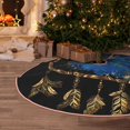 thumbnail image 5 of Haiem Wolf Head And Dreamcatcher Pattern Christmas Tree Skirt Merry Christmas Party Christmas Tree Decoration,New Year Decorations-48", 5 of 6