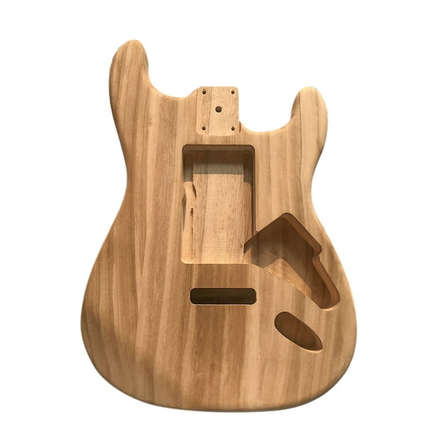 Polished Wood Type Electric Maple Guitar Barrel Body Unfinished