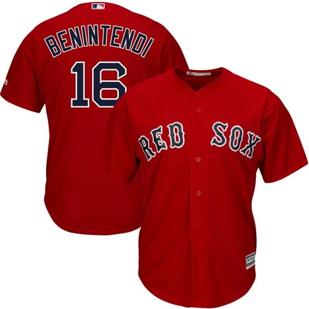 - Andrew Benintendi Boston Red Sox Majestic Alternate Official Cool Base Replica Player Jersey - Scarlet