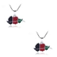 thumbnail image 2 of mmirethe Afghan Map Flag Pendant Necklace Bold Fashion Statement Statement With Style Alloy Afghanistan Map Flag Pendant AssortedColor 2Set, 2 of 6