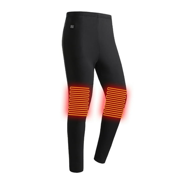 Frostluinai Outdoor Women'S Heated Pants Pockets Plus Velvet To Keep Warm Heated Pants Solid Color Stretch Heating Casual Zipper Elastic Band Women Pants