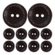 thumbnail image 1 of 50 botones de madera de 2 agujeros, accesorios de costura para abrigos y proyectos de manualidades, botones decorativos para aficionados al bricolaje y la costura, 1 of 8