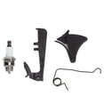 thumbnail image 1 of Gasoline Chainsaw Spark Plug Kit, ABS Iron Throttle Trigger, Spark Plug for Husqvarna 340 345 346XP 350 351 353 357XP 359, 1 of 4