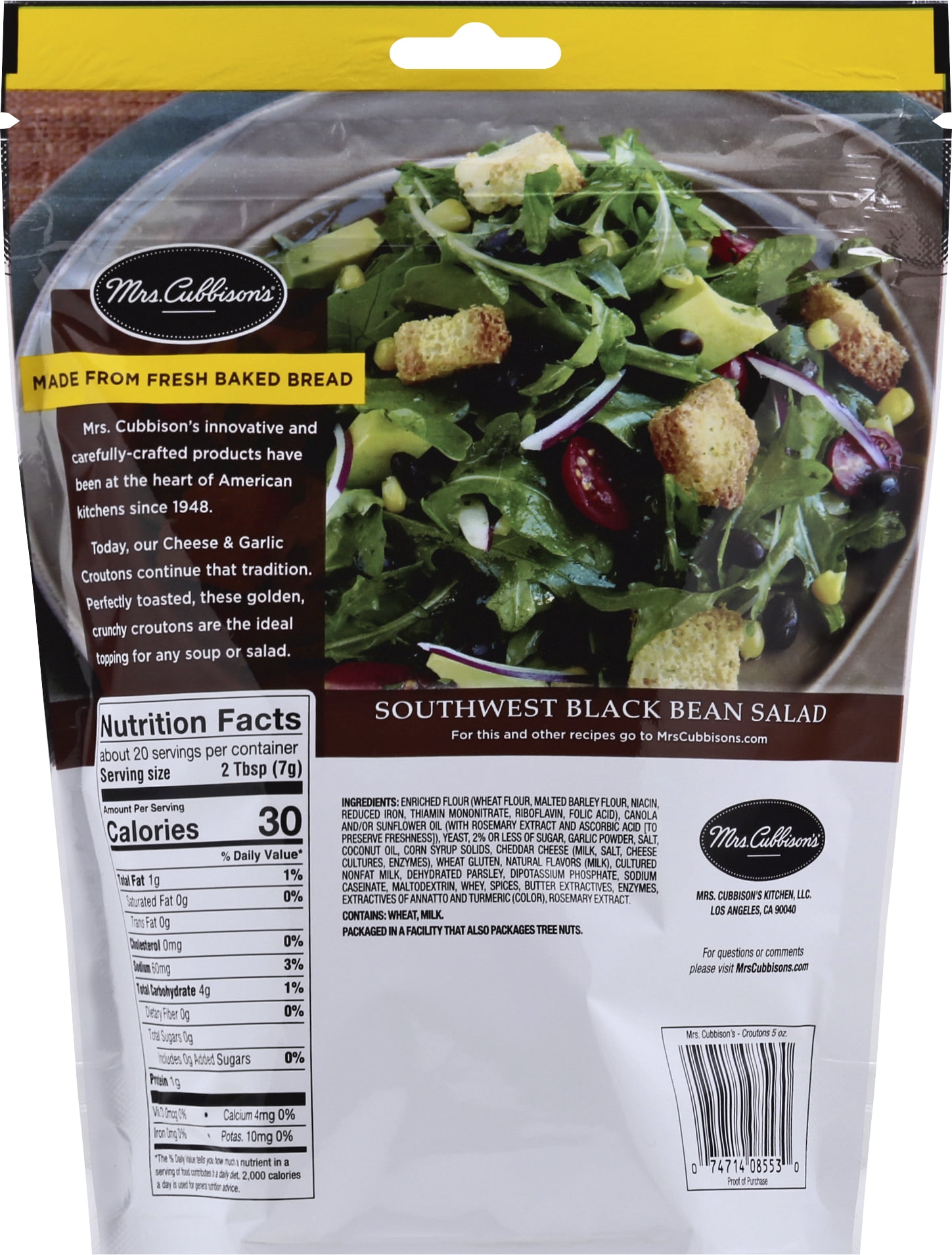 Mrs. Cubbison's Cheese & Garlic Croutons, 5 oz (6-Pack)