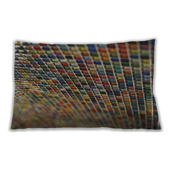 Ahgly Company Indoor Rectangular Patterned Lumbar Throw Pillow, 13 inch by 19 inch