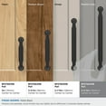 thumbnail image 3 of Amerock Coble 6-5/16 inch (160mm) Center-to-Center Matte Black Cabinet Pull, 3 of 6