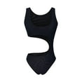 thumbnail image 5 of Women Tummy Control One Piece Swimsuit High Waisted Bathing Suit Cut Out Swimwear U Neck Cheeky Bathing Suit ﻿Women's Tan Through Slim Fitting Hollow Transparent And Non Transparent Beach Bathing Sun, 5 of 6