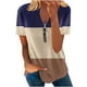 thumbnail image 1 of Blusa informal elegante de manga corta con cremallera y cuello redondo para mujer OAVQHLG3B Store lin121212, 1 of 5