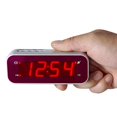 thumbnail image 3 of Timegyro Réveil LED Réglage Facile et Fonctionne à Piles Uniquement Gros Chiffres Rouges Horloge de Bureau pour Chambre/salon/voyage, 3 of 6