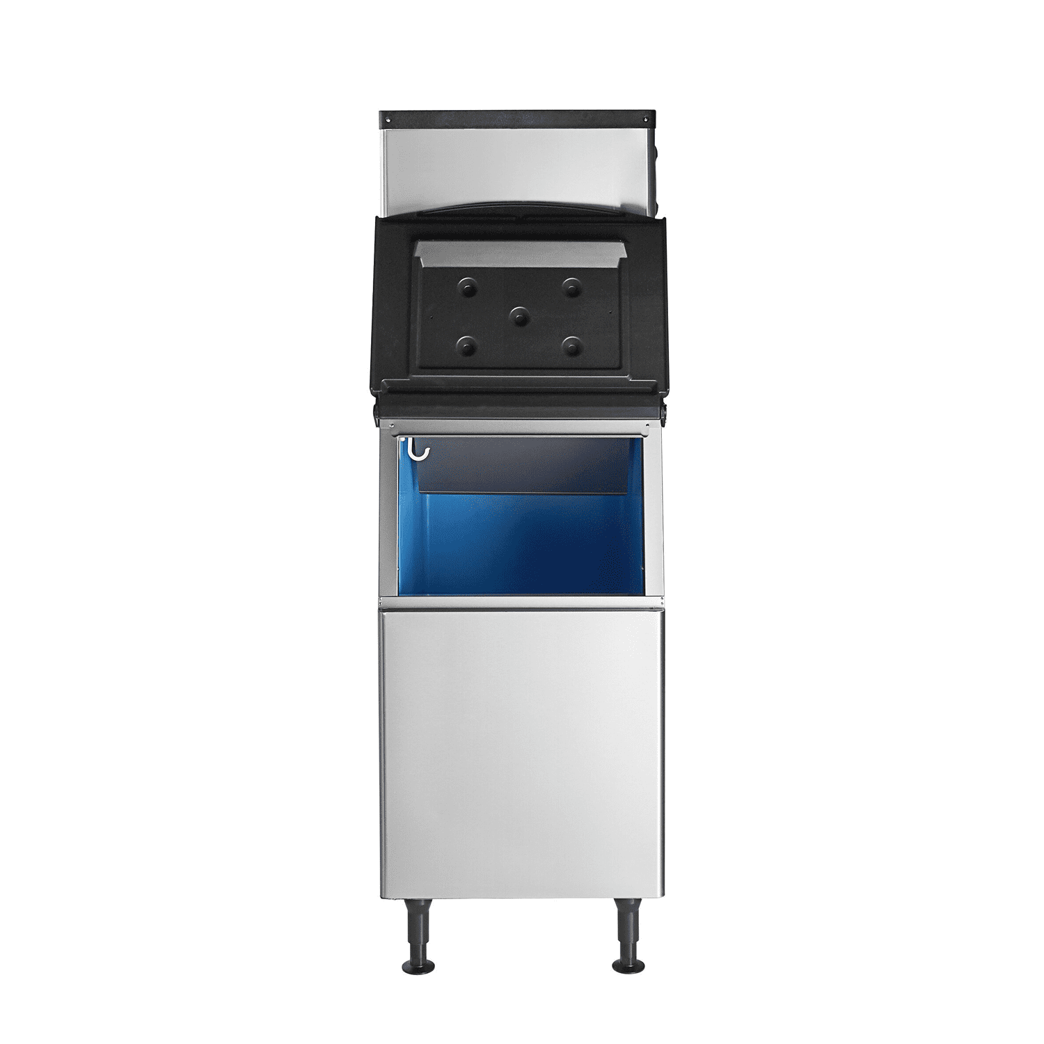 Commercial Ice Maker  350Lbs/24H, ETL, 275Lbs Storage, Ice Ready in 8-15 min, Stainless Steel Ice Maker for Bar/Cafe/Restaurant/Business