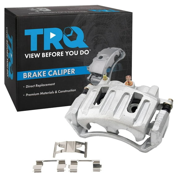 TRQ Front Right Brake Caliper w/Bracket Passenger Side Compatible with 1997-2001 Ford F-150 2002 Lincoln Blackwood