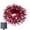 Red, variant on White Solar String Lights, 4th of July Decorations LED Patio Lights with 8 Modes for Yard Fence Porch, 39.37 ft