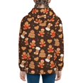 thumbnail image 6 of Naloa Christmas Gingerbread Cookies Teenage Zipper Hoodie, Long Sleeve Zip Up Hoodies Casual Jackets Tops for 7-12 Years-Small, 6 of 6