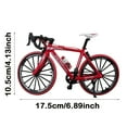 thumbnail image 3 of PVCS Mini Alloy Racing Bicycle Toy Mini Mountain Bike For Vehicle Home Decoration Gift for Kids, 3 of 7