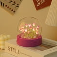 thumbnail image 3 of Luz de noche de tulipán DIY, decoración de muebles hecha a mano, simulación de flores, dormitorio, lámpara de mesa para dormir, regalo para parejas y amigos, 3 of 6