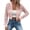 Pink, variant on Idoravan Womens Lace Jacket Womens Cropped Lace Jacket Fashion Women Casual Zipper Lace Solid Long Sleeve Short Jacket Coat