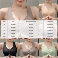 thumbnail image 3 of NIEWTR Front Closure Bras for Women, Full Coverage Wireless Bralettes, Soft Support Everyday Bras(Purple,XL), 3 of 4