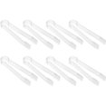 thumbnail image 1 of 8 pinzas de plástico para servir para bufé, mini pinzas para utensilios de servir, pinzas para aperitivos, pinzas de cocina transparentes de 6,3 pulgadas, pequeñas para hielo, 1 of 5