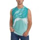 thumbnail image 1 of Fotbe Teal Turquoise 1 Men's Camiseta sin Mangas Estampada para Hombres, Playera Casual para Gimnasio, Entrenamiento, Playa-Medium, 1 of 7
