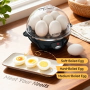 Egg Cooker - Rapid 2-Layer 14 Eggs Boiler with Auto Shut-off, Poacher & Omelette Maker, Easy Clean Stainless Steel Heating Plate for Soft, Medium, Hard Boiled Eggs - Green