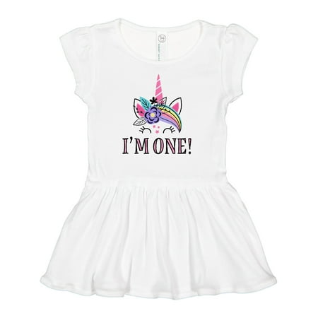 

Inktastic First Birthday Unicorn Outfit for Girl Gift Baby Girl Dress