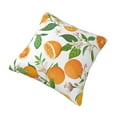thumbnail image 3 of YFYANG Square Decorative Throw Pillow Case (Without Pillow Insert), Watercolor Orange Flower Pattern Bedroom Sofa Car Cushion Cover, 26"x26", 3 of 9