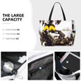 thumbnail image 2 of Kdxio Skeleton Dance with Mushrooms for Beach Bag for Women Large Beach Tote Bag Waterproof Sandproof Swim Bag with Zipper Pockets Beach Vacation Travel, 2 of 6