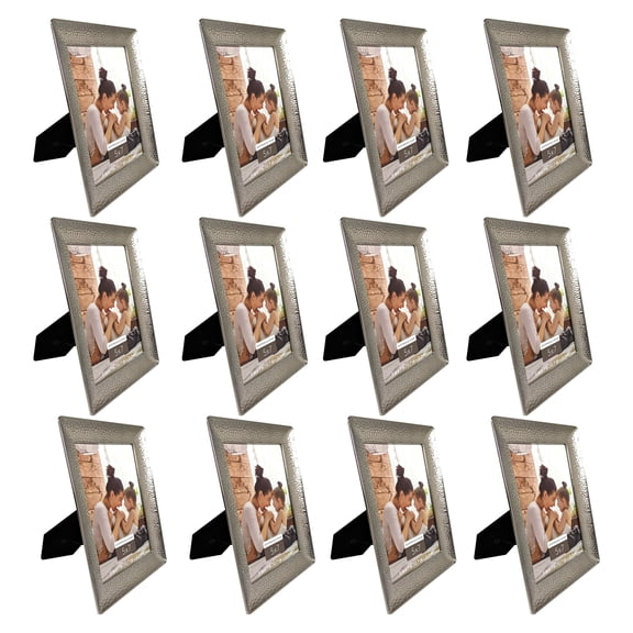 12 Pack: Silver Hammered Metal 5" x 7" Frame - Expressions by Studio Decor