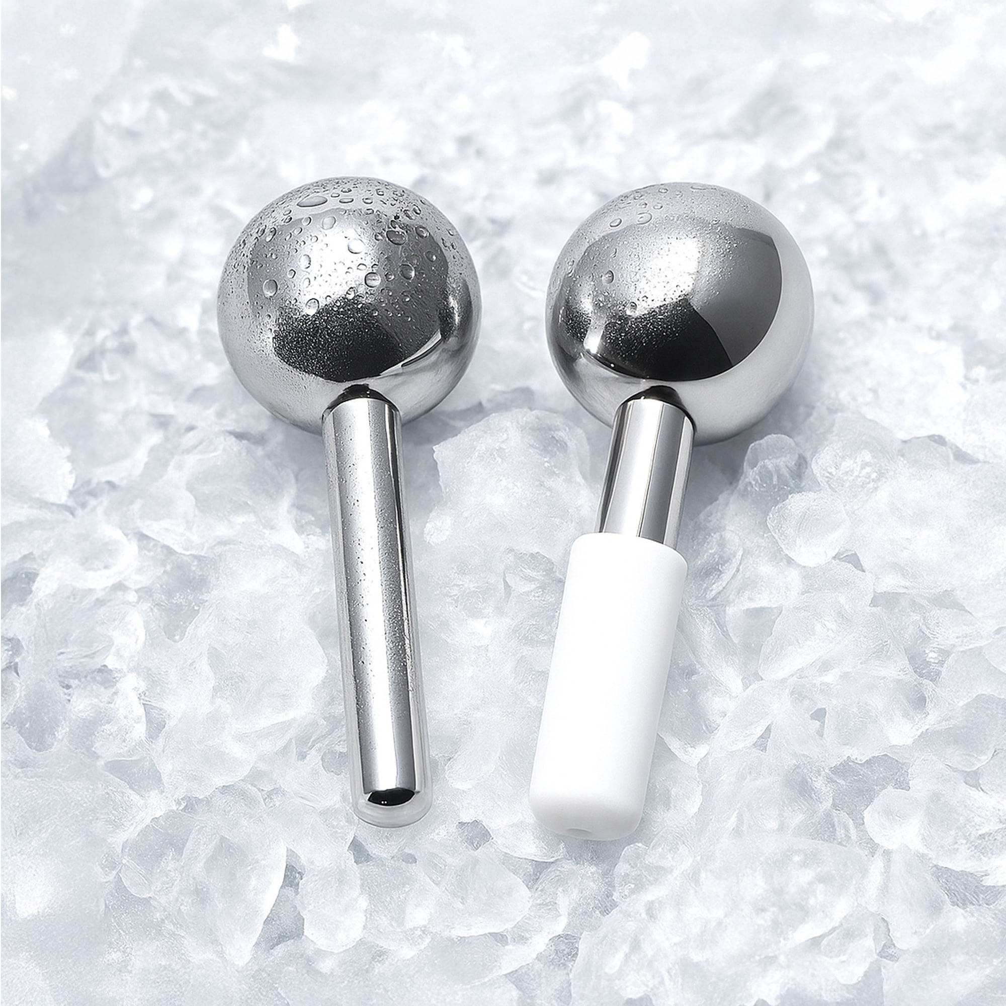 Appearus Stainless Steel Cooling Ice Globes Facial Massager Set, 2 Count (FR05x2)