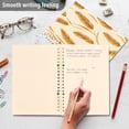 thumbnail image 4 of FORMRS 1-Subject Spiral Notebook 8" x 5" College Ruled 60 Refillable Sheet A5 Hard Cover, 2 Pack, Wheat Ears Pattern, 4 of 7