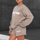 thumbnail image 3 of Sudaderas Con Capucha Chándales 2 Piezas Cintura Elástica Mujeres Cuello Casual, 3 of 8