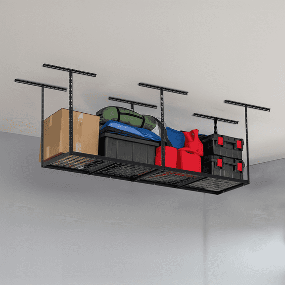 Armadillo Tough Overhead Garage Storage Skyrack, 4' x 8', Adjustable height