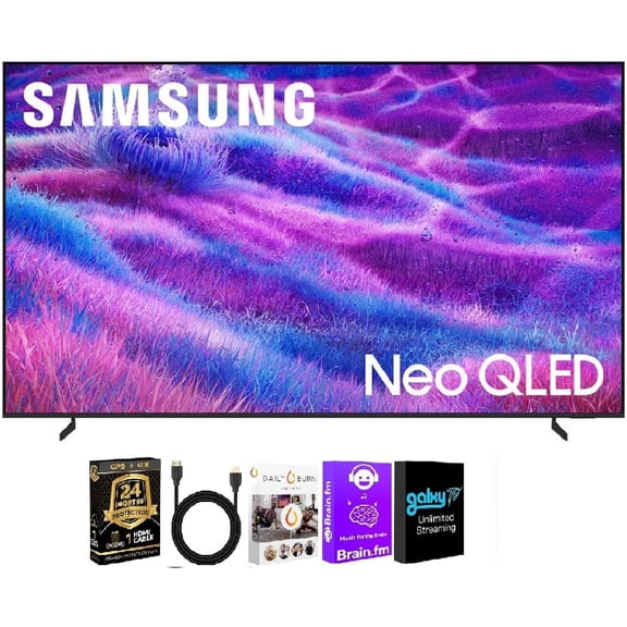 Samsung 100" Class Neo QLED QN80F 4K Vision AI Smart TV (2025) – Dolby Vision – HDR10  – 120Hz – Wi-Fi 6E – Voice Remote – HDMI Cable   24 Month CPS Warranty   Streaming Bundle