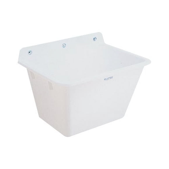 Mustee 16 Utilatub Service Sink Wall, White