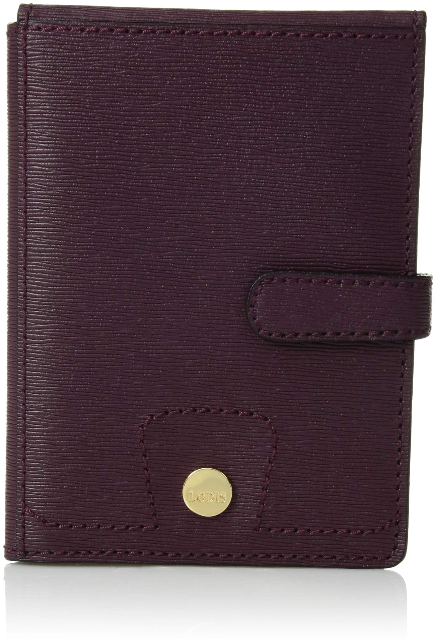 Lodis Bel Air Passport Wallet with Ticket Flap (Plum)