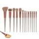 thumbnail image 1 of Juego de 13 brochas de maquillaje para base de maquillaje, brocha para labios, brocha para corrector y brocha para sombras de ojos., 1 of 6
