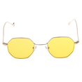 thumbnail image 1 of Gafas de sol octogonales Colcomx Vintage Amarillo UV400 para mujer, 1 of 8