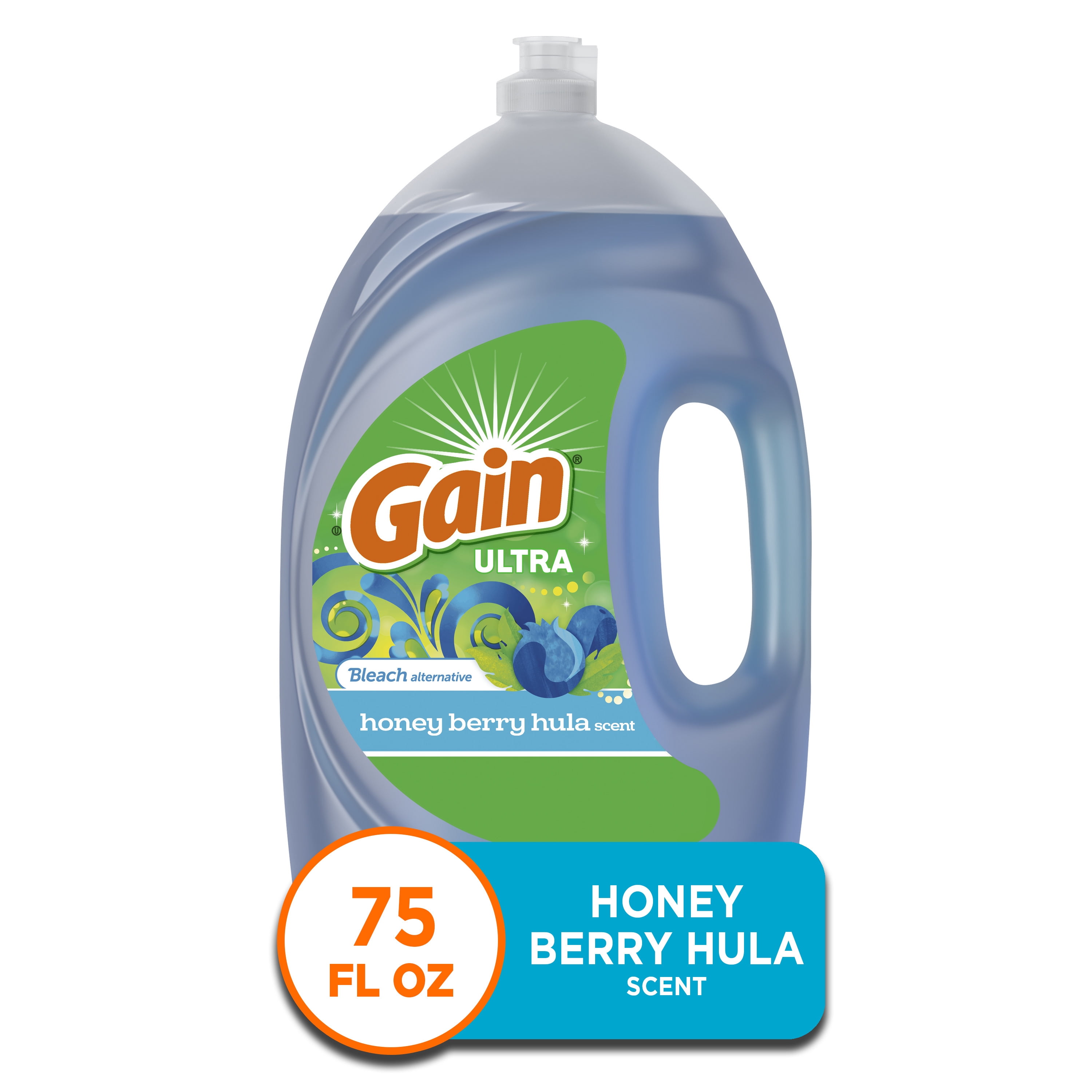 Gain Ultra Dishwashing Liquid Dish Soap, Honeyberry Hula Scent, 75 fl oz