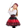 thumbnail image 4 of Liyamei Ensemble Jupe Punk Performance Chemise Unie Fille avec Dentelle Rayée Rouge m, 4 of 5