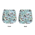 thumbnail image 3 of Susaid Cartoon Pirate Print Women's High Waisted Running Shorts Quick Dry Athletic Gym Track Workout Shorts Zip Pocket-Large, 3 of 7