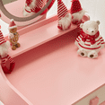 thumbnail image 3 of Sesslife Kids Vanity Set with LED Mirror and Drawer, Wooden Princess Makeup Desk Set, Toddler Dressing Table Set, Pretend Play Kids Vanity Table and Chair Set for Little Girls aged 3+, Pink, 3 of 7