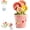 Pink, variant on Flower Pot Measuring Spoons Set,t Ceramic Measuring Spoons Set of 5 with Base, Dishwasher Safe Scale Spoon for Dry & Liquid Ingredients, Decorative Kitchen Baking Gadgets Gifts