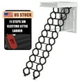 thumbnail image 5 of 11 Steps 3m Electirc Attic Ladder Aluminum Folding With Remote Loft 31.5*35.4", 5 of 12
