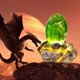 thumbnail image 2 of Huevo de dragón de lava con base de exhibición, adornos de huevo de dragón de resina de cristal para decoración de escritorio, 2 of 7