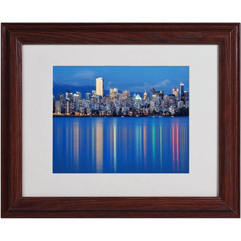 Trademark Fine Art "Vancouver City" Matted Framed Art by Pierre Leclerc