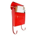 thumbnail image 5 of NACH Euro Series Modern Mailbox, Decorative Mail Holder, Wall Mount Mailboxes for Outside, Rust Resistant Galvanized Metal Mailbox, 12" x 11" x 4.5", Red, MB-44766, 5 of 5