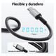 thumbnail image 3 of Cable Tipo C A Tipo C 60w Carga Rapida Cable 1m Xtellar negro, 3 of 3