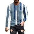 thumbnail image 3 of PIWHJQK Men Long Sleeve Athletic Shirts Undershirts Men Casual Print Sport Athletic Long Sleeve Crew Neck T Shirt Casual Shirts, 3 of 6