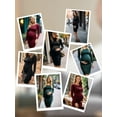 thumbnail image 6 of Women's 2-Pack Long Sleeve Maternity Dress Pregnancy Clothes Bodycon Dress, 6 of 6